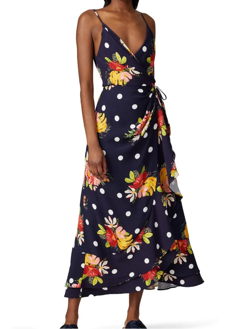 FARM Rio Nanaju Floral Wrap Dress‎ size medium EUC